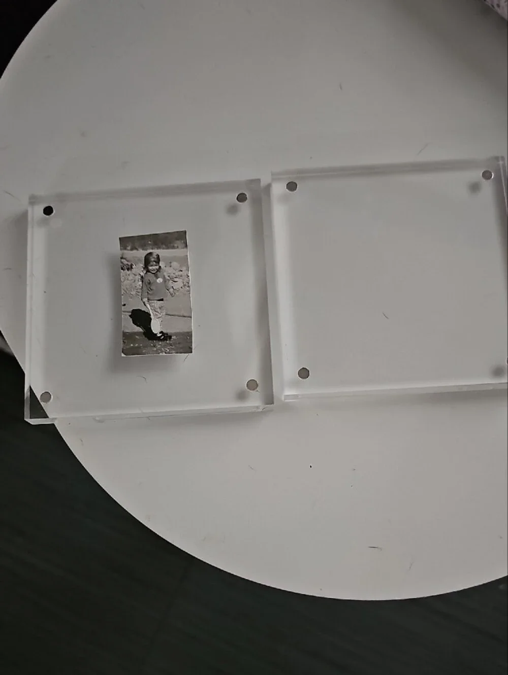 Clear Acrylic Magnetic Photo Frame - Clear